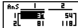 CASIO GRAPH 25+,  GRAPH 25+ PRO - Inversion d'une matrice - 3