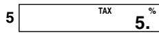 CASIO MS-100TER,  MS 100 TER II - Setting a Tax Rate - 3