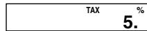 CASIO MS-100TER,  MS 100 TER II - Setting a Tax Rate - 7