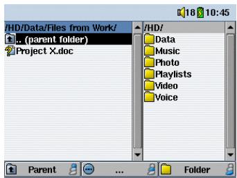 ARCHOS AV340 - Copier et transférer des fichiers ou des repertoires - 3