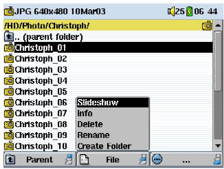 ARCHOS AV340 - Visionner un diaporama - 1
