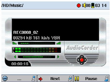 ARCHOS AV340 - Enregister de la musique MP3 - 4