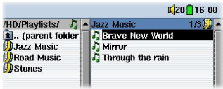 ARCHOS AV340 - Jouer une liste de lecture - 2
