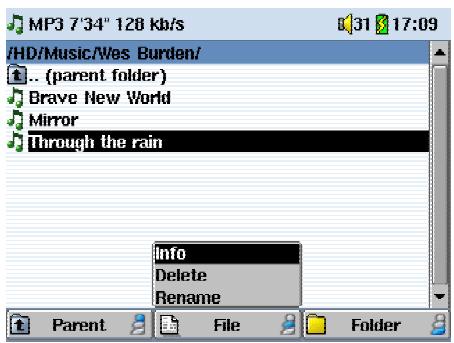 ARCHOS AV340 - Manipuler des fichiers et des repertoires - 1