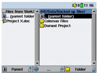 ARCHOS AV340 - Copier et transférer des fichiers ou des repertoires - 5