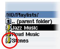 ARCHOS AV340 - Jouer une liste de lecture - 1