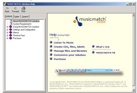 ARCHOS GMINI 120 - Utiliser MusicMatch™ - 1