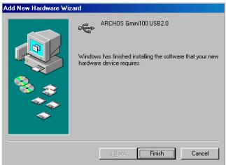 ARCHOS GMINI 120 - Windows® 98 SE - 4