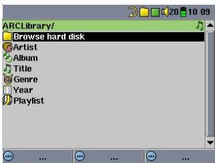 ARCHOS GMINI 400 - L'ARCLibrary (navigation par album, artiste ou titre de chanson) - 1