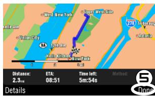 ARCHOS GPS - HOW DO I GO TO A MEMORIZED DESTINATION? - 5