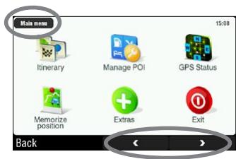 ARCHOS GPS - MENU PRINCIPALE - 4