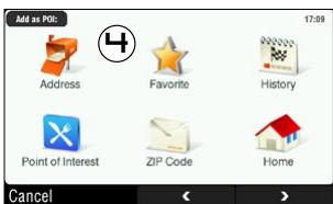 ARCHOS GPS - ERSTELLEN EINES FAVORITENEINTRAGS - 4