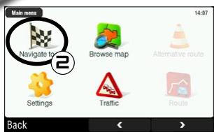 ARCHOS GPS - HOW DO I GO TO A MEMORIZED DESTINATION? - 2