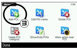 ARCHOS GPS - ERSTELLEN EINES FAVORITENEINTRAGS - 3