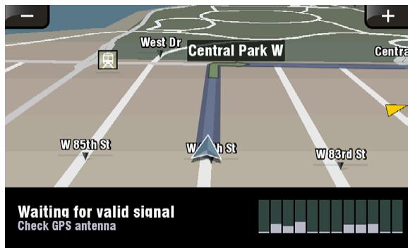 ARCHOS GPS - THE MAIN NAVIGATION SCREEN - 1