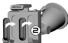 ARCHOS GPS - INSTALLAZIONE DEI DISTANZIATORI IN GOMMA - 2