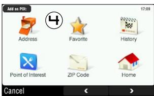 ARCHOS GPS - CREATING A FAVORITE - 4