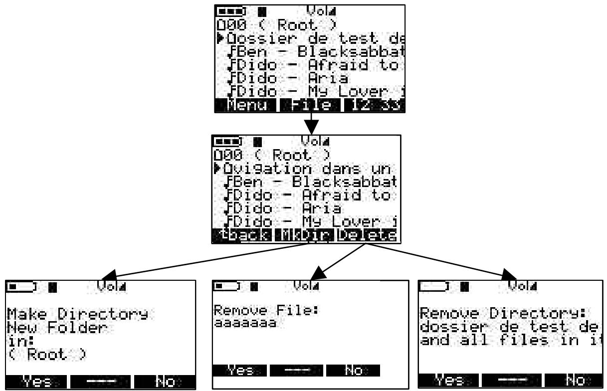 ARCHOS JUKEBOX RECORDER - - MENU FILE - 1