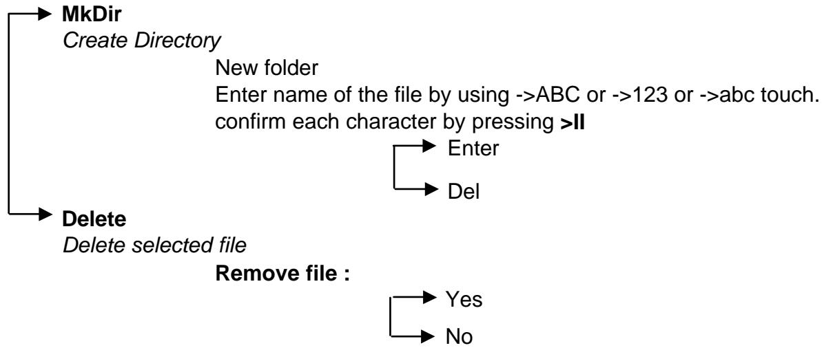 ARCHOS JUKEBOX RECORDER - File button and mode - 1