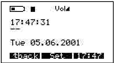 ARCHOS JUKEBOX RECORDER - Drücken Sie F3, um in das Datums- und Zeiteinstellungsmenü zu gelangen. - 2