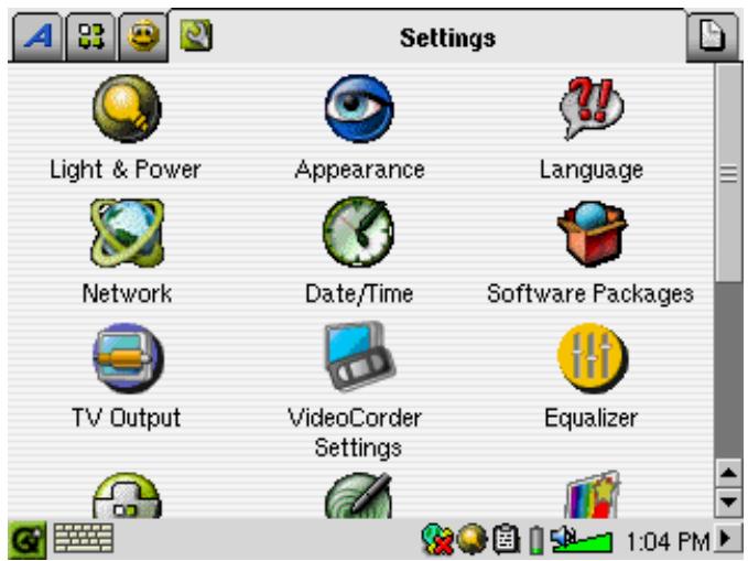 ARCHOS POCKET MEDIA ASSISTANT PMA400 - LES APPLICATIONS DE CONFIGURATION - 1