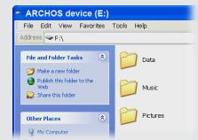 ARCHOS 24C VISION - METTRE DU CONTENU SUR VOTRE ARCHOS - 1