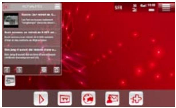 ARCHOS 3G PLUS - AFFICHAGE DES WIDGETS - 1