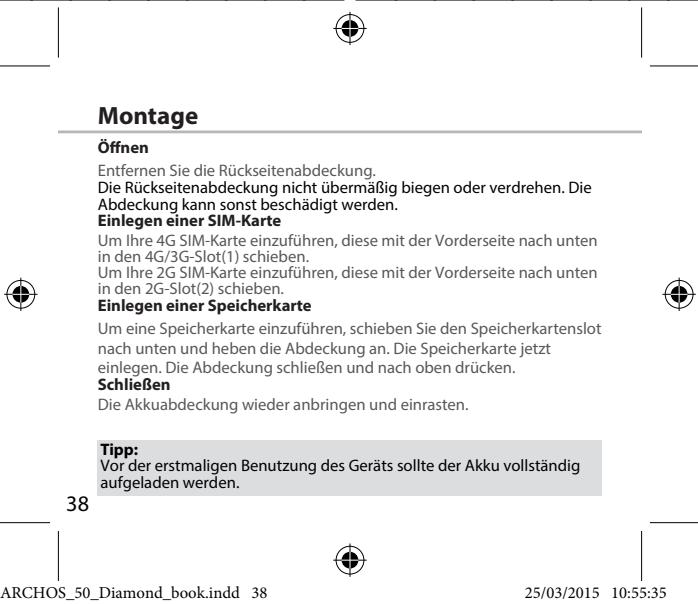 ARCHOS 50 DIAMOND - Beschreibung des Geräts - 5