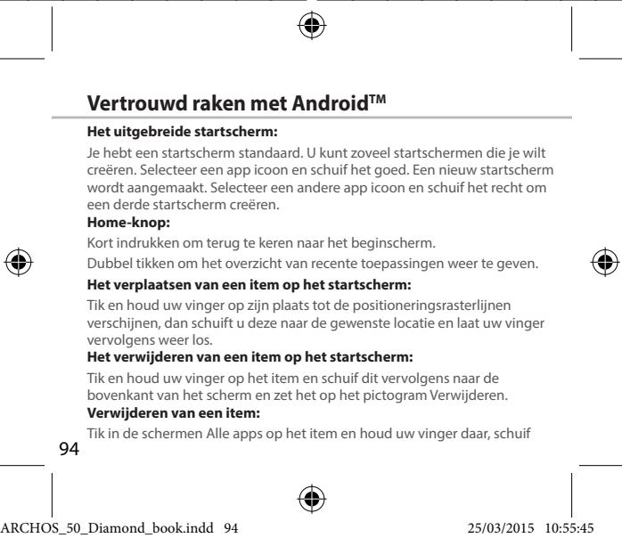 ARCHOS 50 DIAMOND - Gegevens synchroniseren - 5
