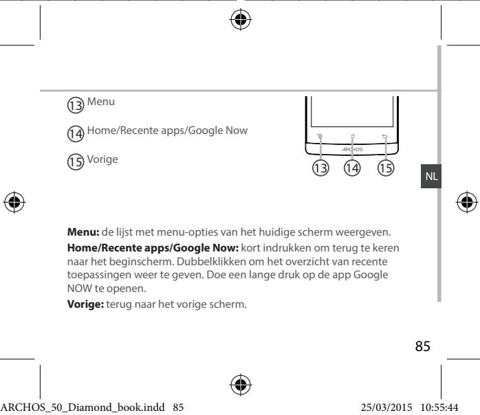 ARCHOS 50 DIAMOND - Beschrijving van het apparaat - 3