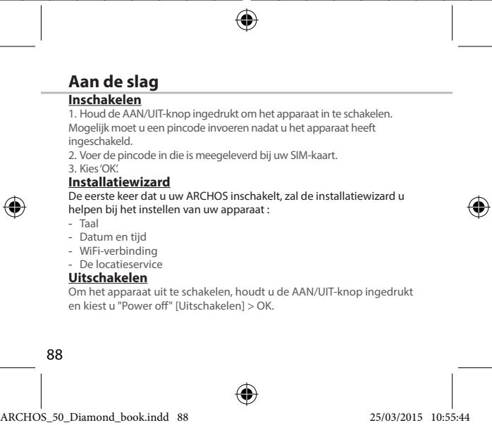 ARCHOS 50 DIAMOND - Beschrijving van het apparaat - 9