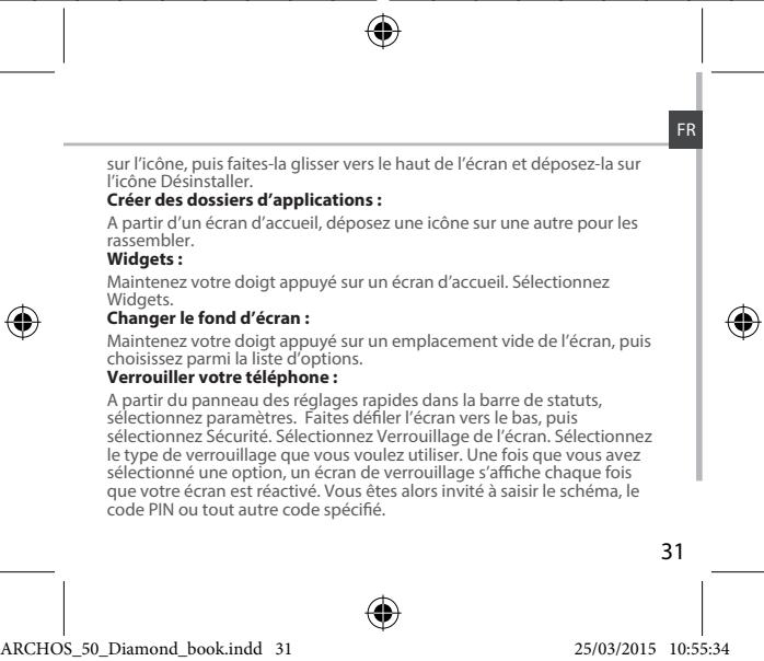 ARCHOS 50 DIAMOND - Bouton Accueil - 3