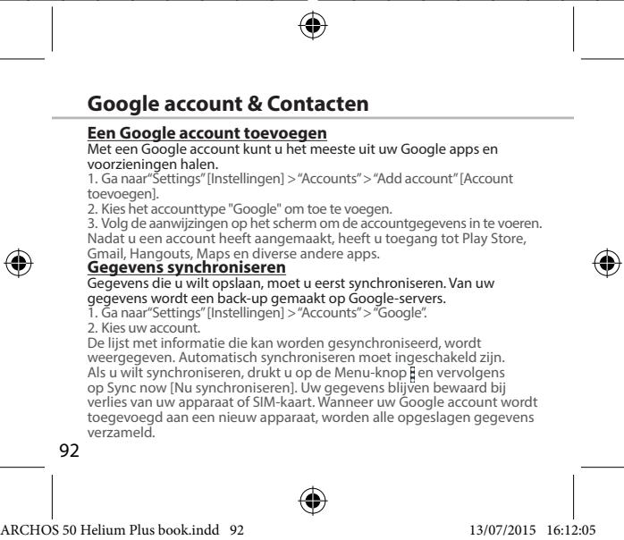 ARCHOS 50 HELIUM PLUS - Mobiele data inschakelen/uitschakelen - 5
