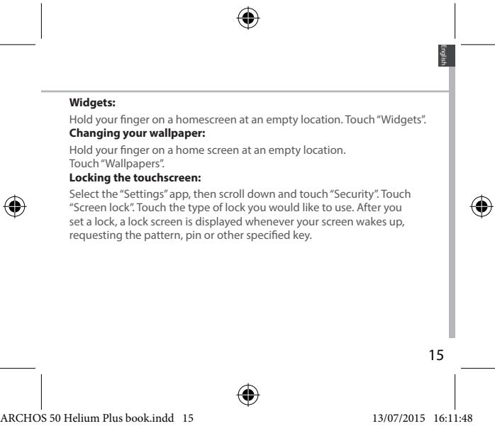 ARCHOS 50 HELIUM PLUS - Synchronizing info - 7