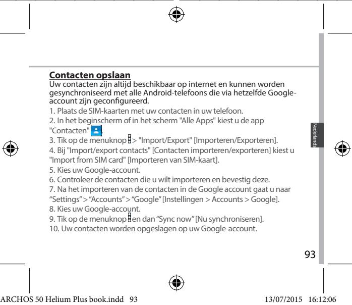ARCHOS 50 HELIUM PLUS - Mobiele data inschakelen/uitschakelen - 7