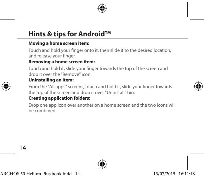 ARCHOS 50 HELIUM PLUS - Synchronizing info - 5