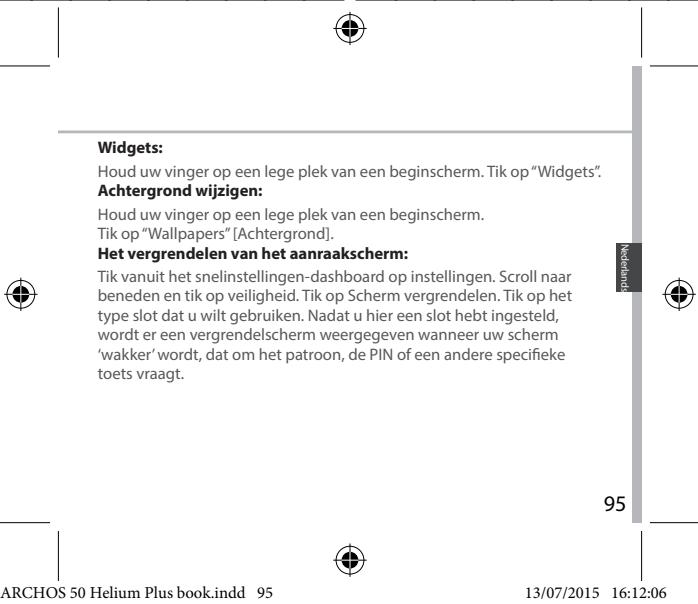 ARCHOS 50 HELIUM PLUS - Mobiele data inschakelen/uitschakelen - 11