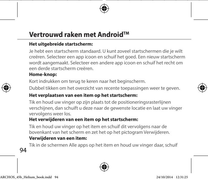 ARCHOS HELIUM 45B - Gegevens synchroniseren - 6