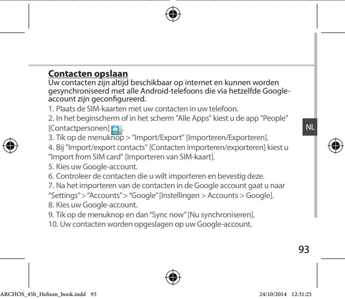 ARCHOS HELIUM 45B - Gegevens synchroniseren - 4