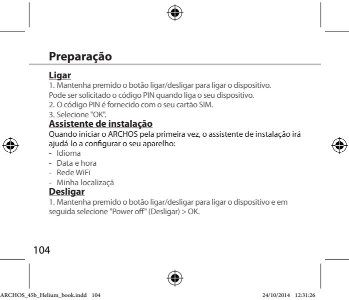 ARCHOS HELIUM 45B - Dicas: - 6
