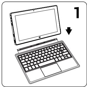 ARCHOS 50F HELIUM - Utilisation de la tablette avec son clavier - 1