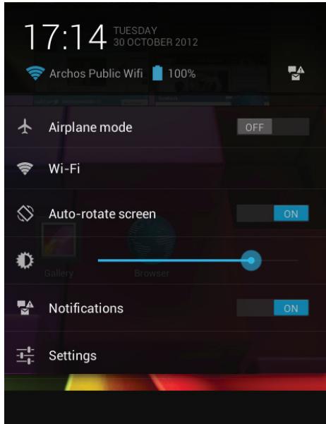 ARCHOS FAMILY PAD 2 - L'interface Android™ - 1