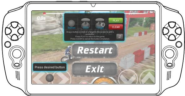 ARCHOS GAMEPAD - Associar um controlo de mapeamento a um controlo fisico - 1