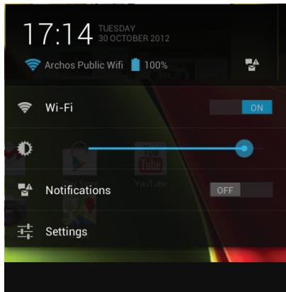 ARCHOS GAMEPAD - Die Android™ Benutzeroberfläche - 1