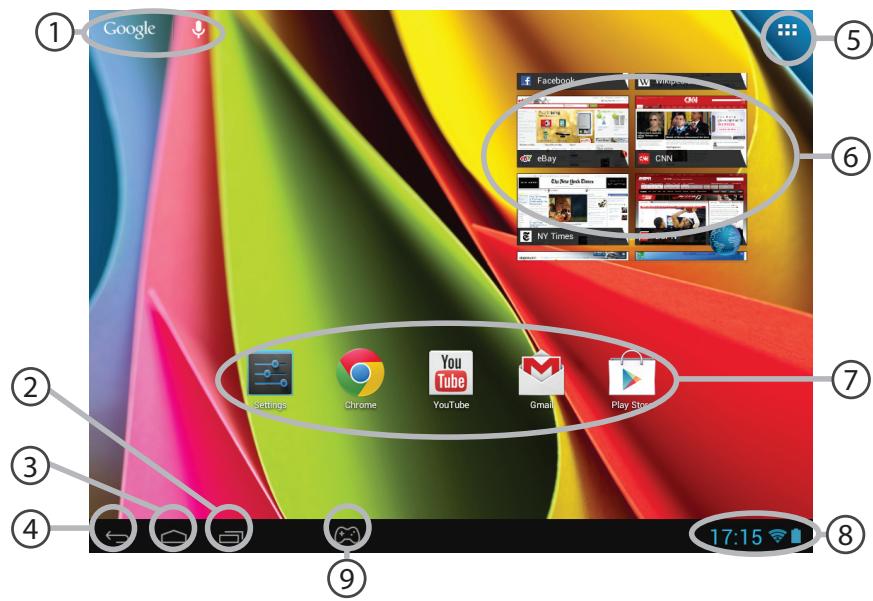 ARCHOS GAMEPAD - The Android™ Interface - 1