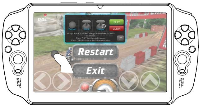ARCHOS GAMEPAD - Positioning a mapping control - 4