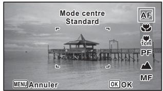 RICOH WG-5 - Appuyez sur le bouton de navigation (▶) en mode ①. - 1