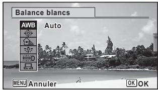 RICOH WG-5 - Utilisez le bouton de navigation ( ) pour modifier le réglage. - 1