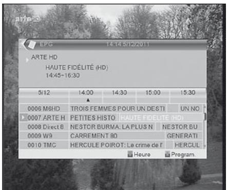 METRONIC ZAPBOX HD-M1,  ZAPBOX HD-S1,  ZAPBOX HD-Z3 IP - - Guide électronique des programmes (EPG) - 1