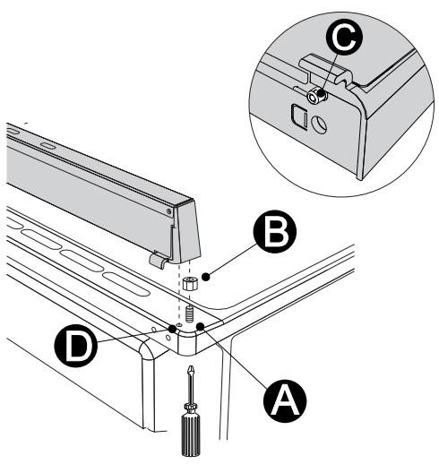 SMEG SCD60IMX8 - Positionierung des Aufsatzes (nur bei einigen Modellen) - 1